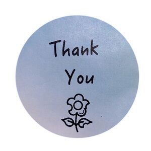 Thank You Stickers 100- 2” stickers PICK YOUR COLOR